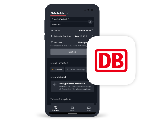 DB Navigator App Für Geschäftsreisen